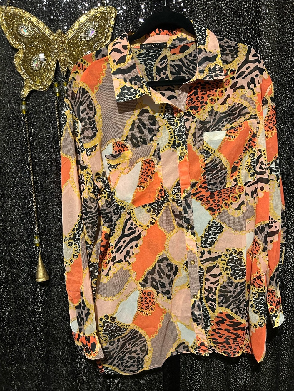 🐆Fresh of LA Leopard Print Blouse - Medium
